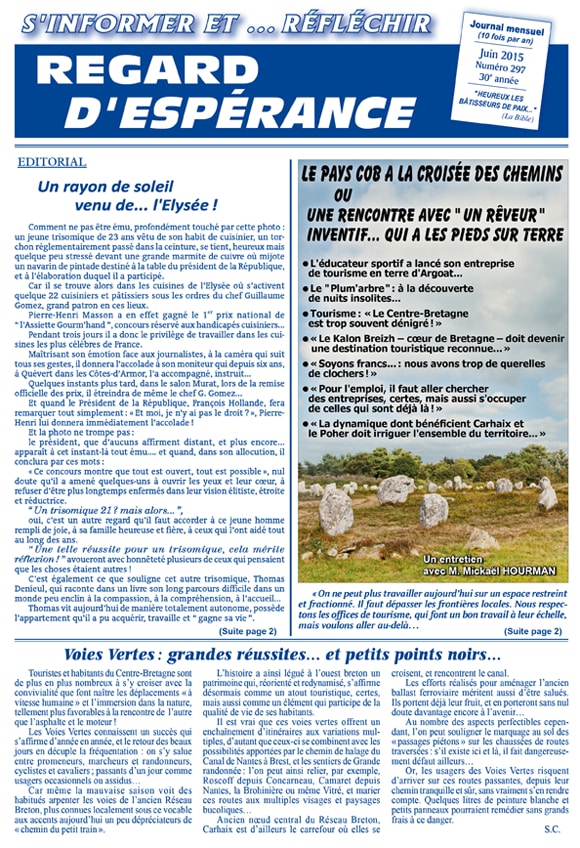 Regarder d'Espérance N° 297 - Centre missionnaire Carhaix